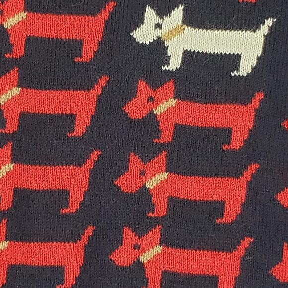Talbots Women’s Size Medium Black Red Pullover Sweater Scotty Dog Novelty New - Picture 8 of 8